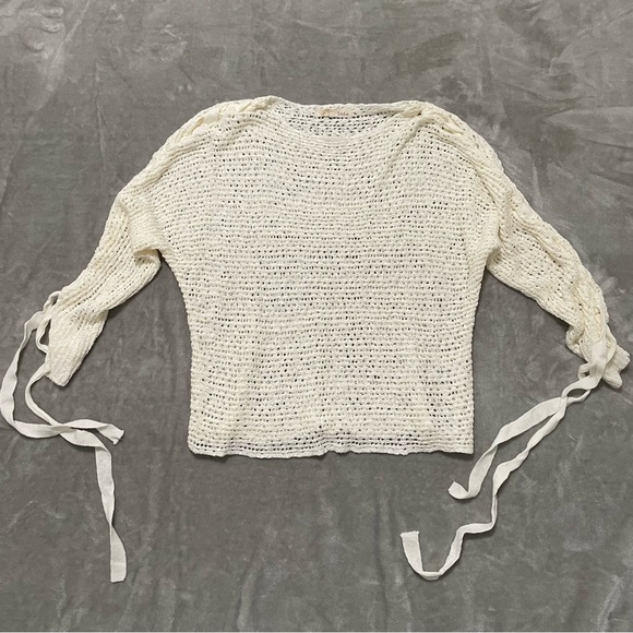 Rewind Ivory Crochet Knit Sweater Size XXL - Picture 1 of 9
